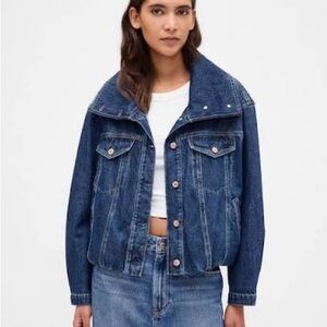 GAP Denim Oversized Cocoon Jacket